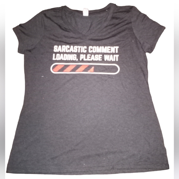 Sarcastic comment loading please wait funny sarcasm humor T-Shirt - Picture 2 of 5